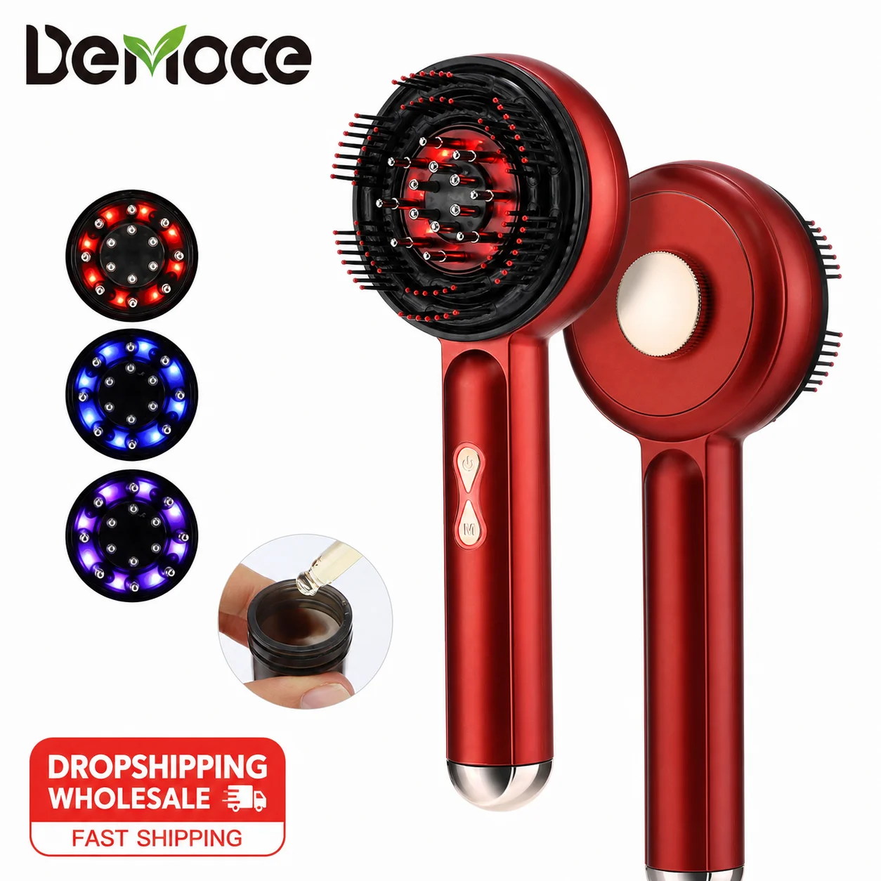 Electric Vibration Massage Comb Portable Scalp Oil Liquid Applicator Head Massager Hair Strengthening Root Care Daily Use