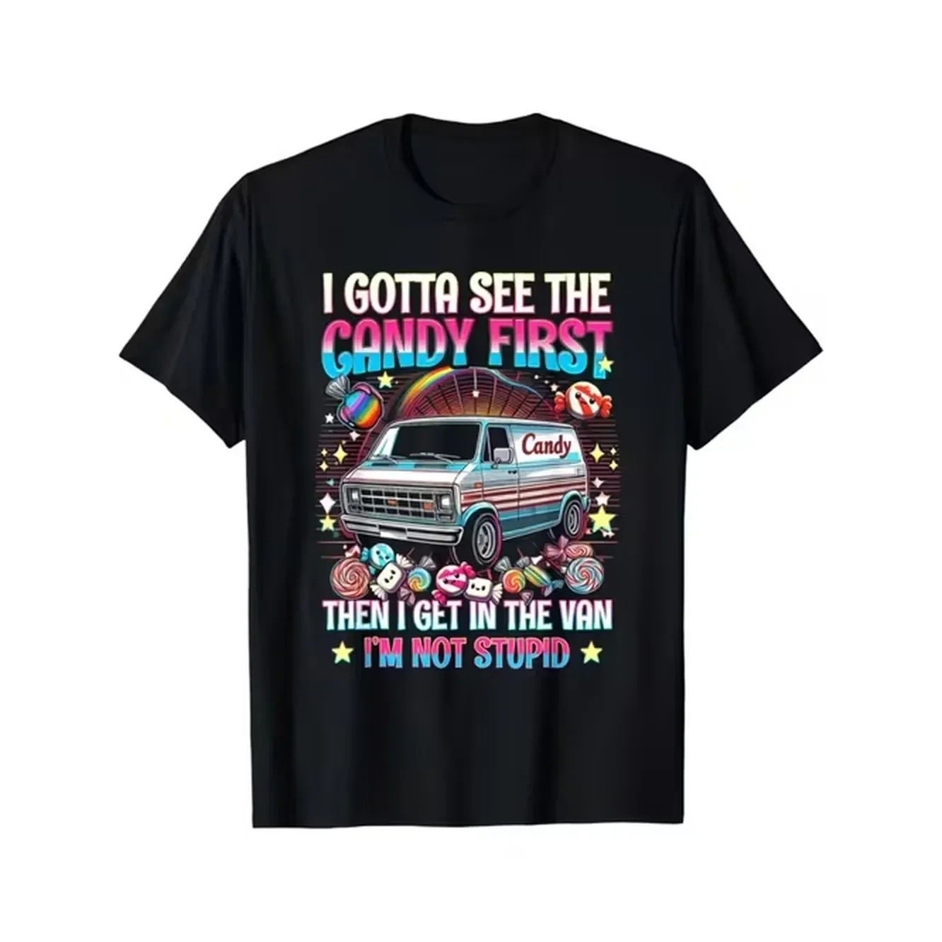 Mens I See First G Phic T Shirt Fun Short Sleeve Tee With Colorful Print Featuring I And Planets Casual And Lightweight For And