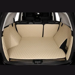 Durable Custom Leather Colorful Car Trunk Mat For Range Rover L322 Year 2003-2012 Auto Carpet Interior Part