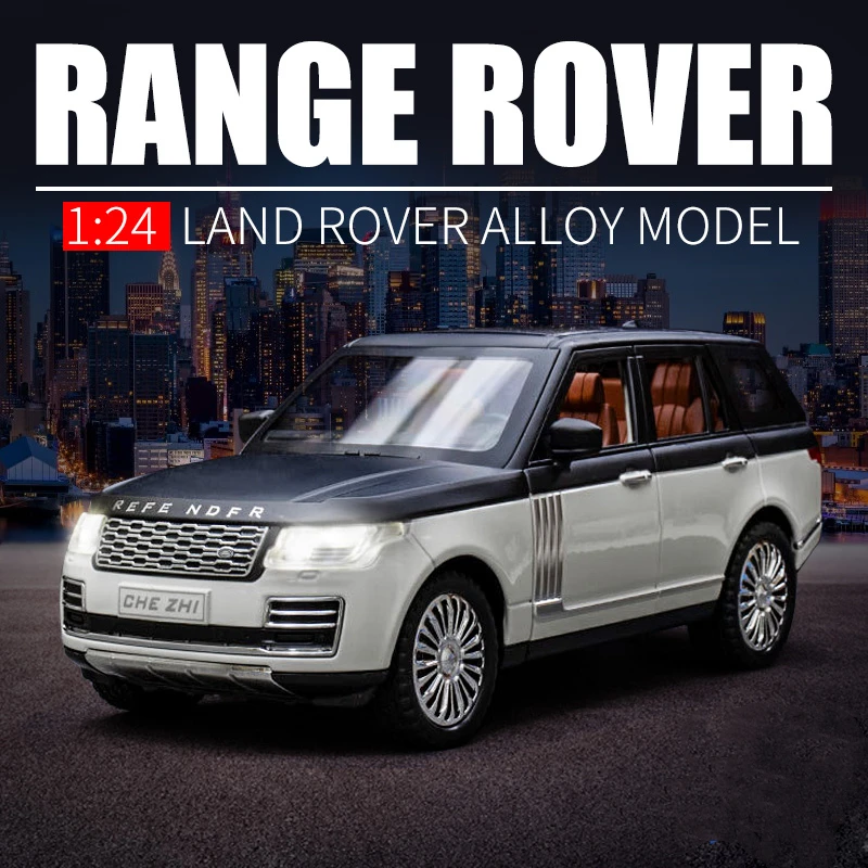 

Модель автомобиля Land Rover Range Rover SUV из сплава, литой и игрушечный металлический внедорожник, модель автомобиля, Коллекционная модель, подарок, 1/24