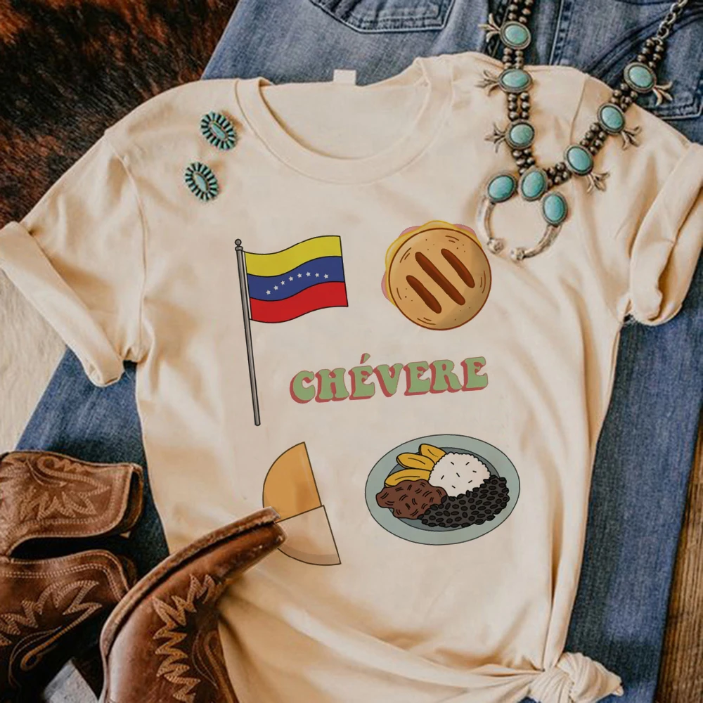 Venezuela Tee women funny summer t-shirts girl designer comic 2000s clothing