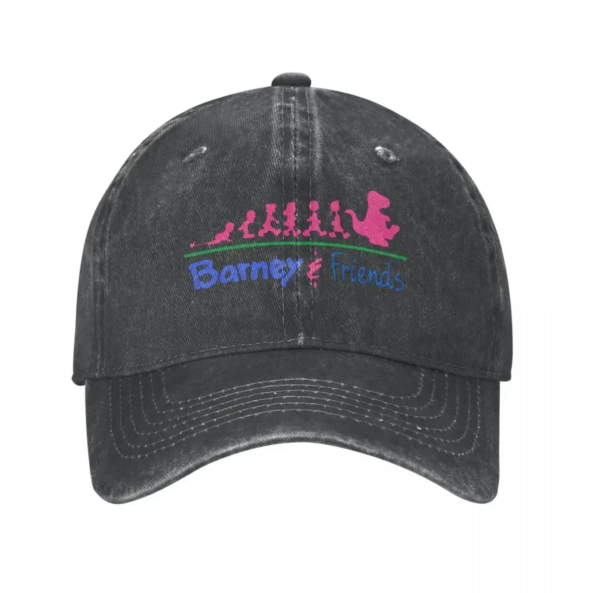 Vintage Washed Cotton Barney Friends Dinosaur Cartoon Baseball Cap Homme Summer Autumn Adjustable Cowboy Hat Dinosaurs Casquette