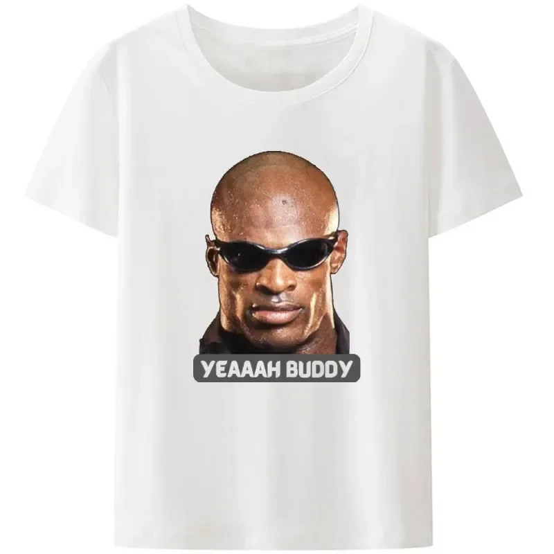 O-neck Modal T Shirt Yeah Buddy Ronnie  Body Building Casual Streetwear Comfortable Fashion Shirt Men Sports Short-sleev