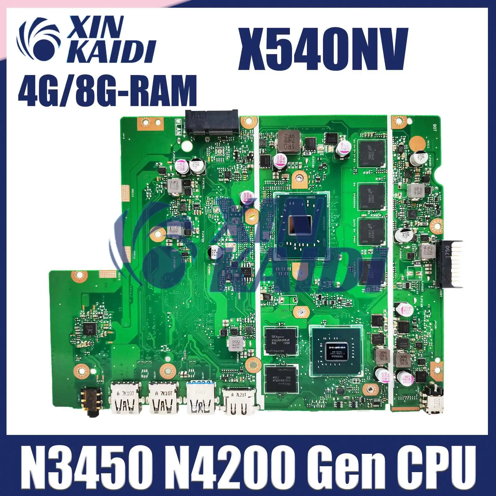 

Compute Mainboard For ASUS X540N X540NV D540NV F540NV A540NV R540NV Laptop Motherboard with CPU N3450 N4200 4GB 8GB RAM