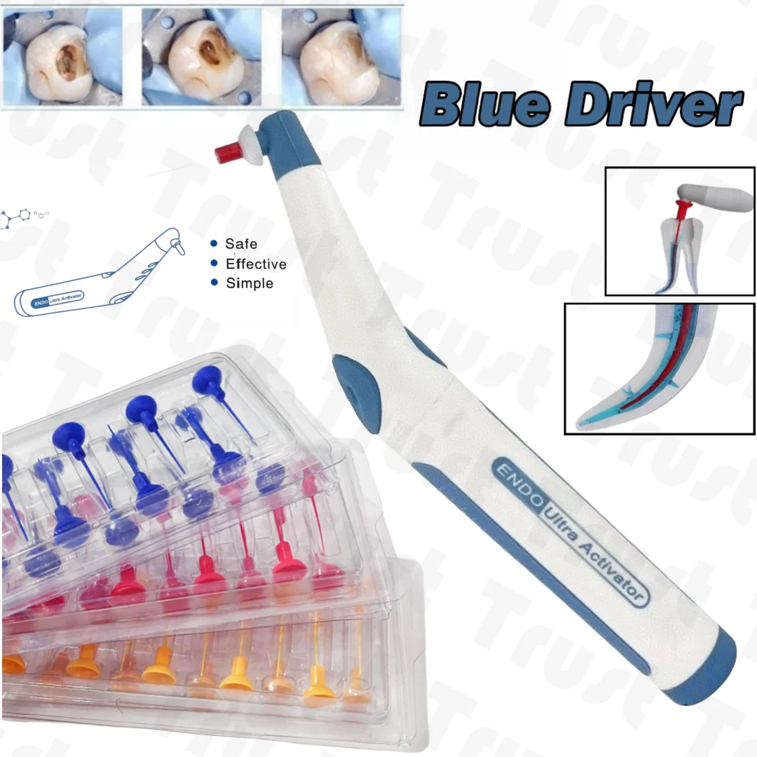 

Dental Wireless Ultrasonic Activator Endo Ultra Activator Washing Tooth with 60 Tips USB Recharged Battery Dentistry Tools