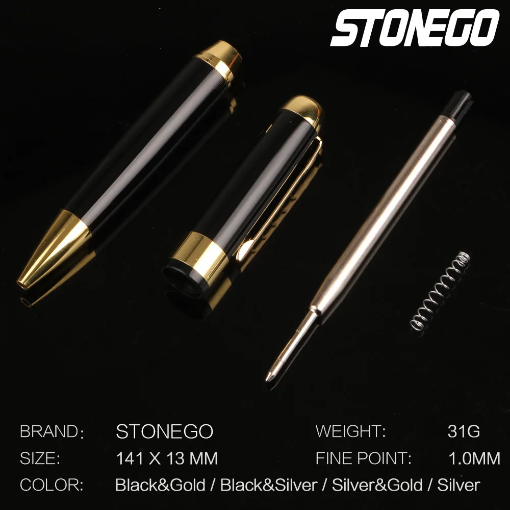 STONEGO Twist Business Ballpoint Pen Smooth Writing Roller Ball Pen Elegant Curves Pen Signature Pen