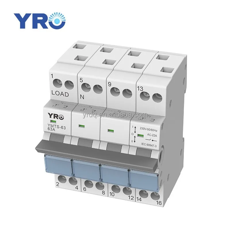 YRO 2P 40A MTS Dual Power Manual Transfer Isolating Switch Interlock Circuit Breaker
