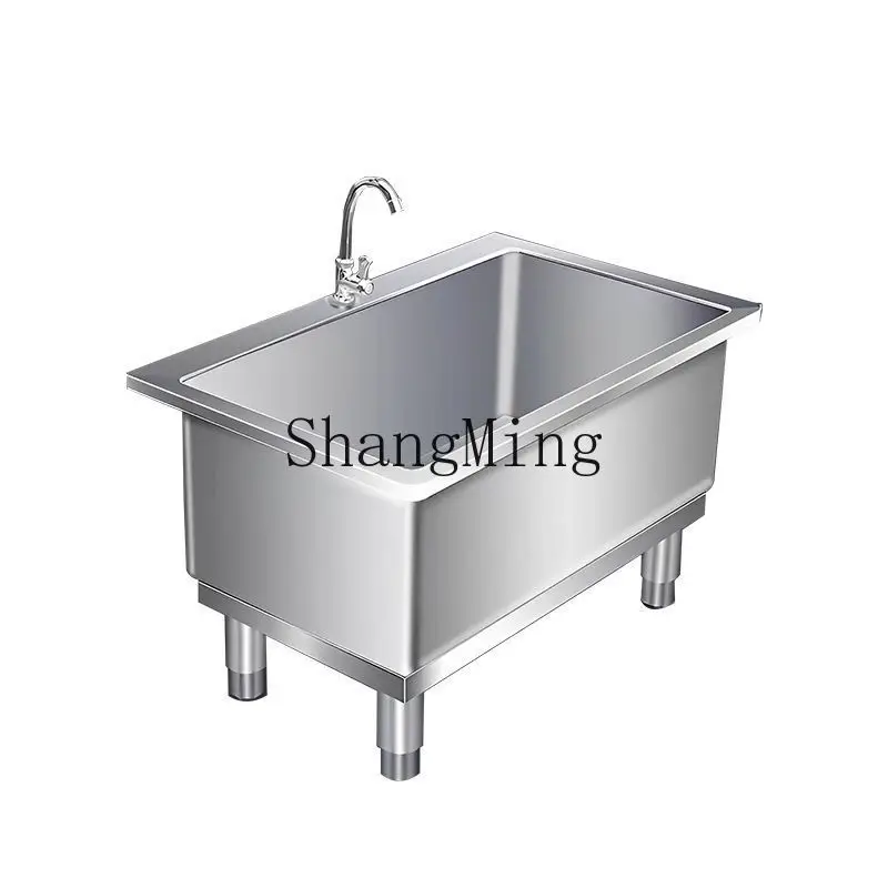 حوض سباحة ممسحة من الفولاذ المقاوم للصدأ FG متكامل سميك وعميق، حوض سباحة تجاري داخلي وخارجي، مقصف مطعم بسيط #1