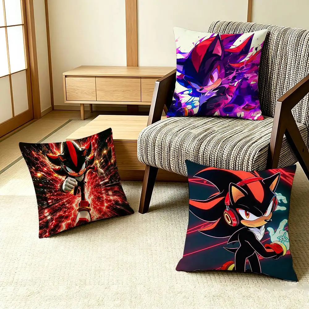 COOL S-Shadows S-Sonics Hedgehog   Pillow Case Pattern Printed Pillowcase For Living Room Sofa Cushion Cover
