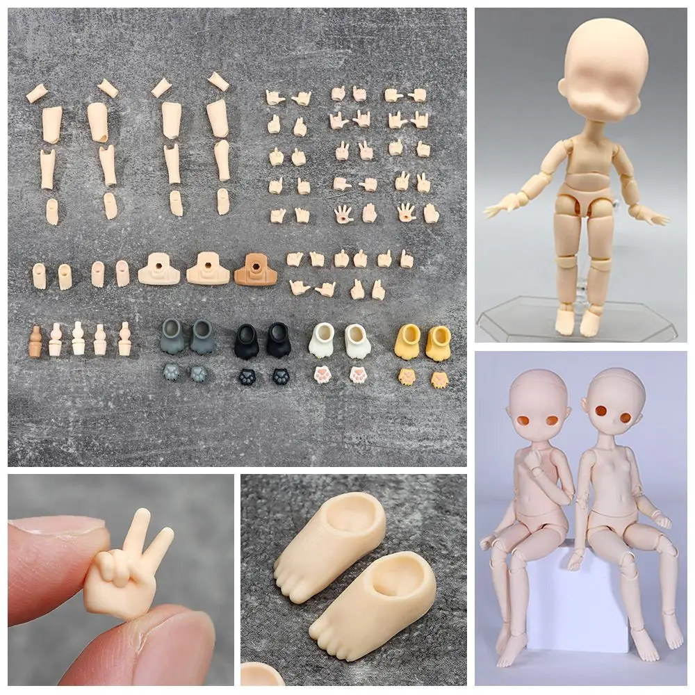 1set New 11CM Doll Body Parts YMY Body for BJD Doll for Obitsu11 GSC Hand ob11 1/12BJD Doll Body Moveable Joint Doll Toy Hand