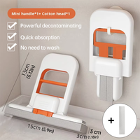 Mini Sponge Mop Hands Free Wash Super Absorbent Cleaning Mop for Kitchen Bathroom Floor Car Glass Desktop Cleaning Tool