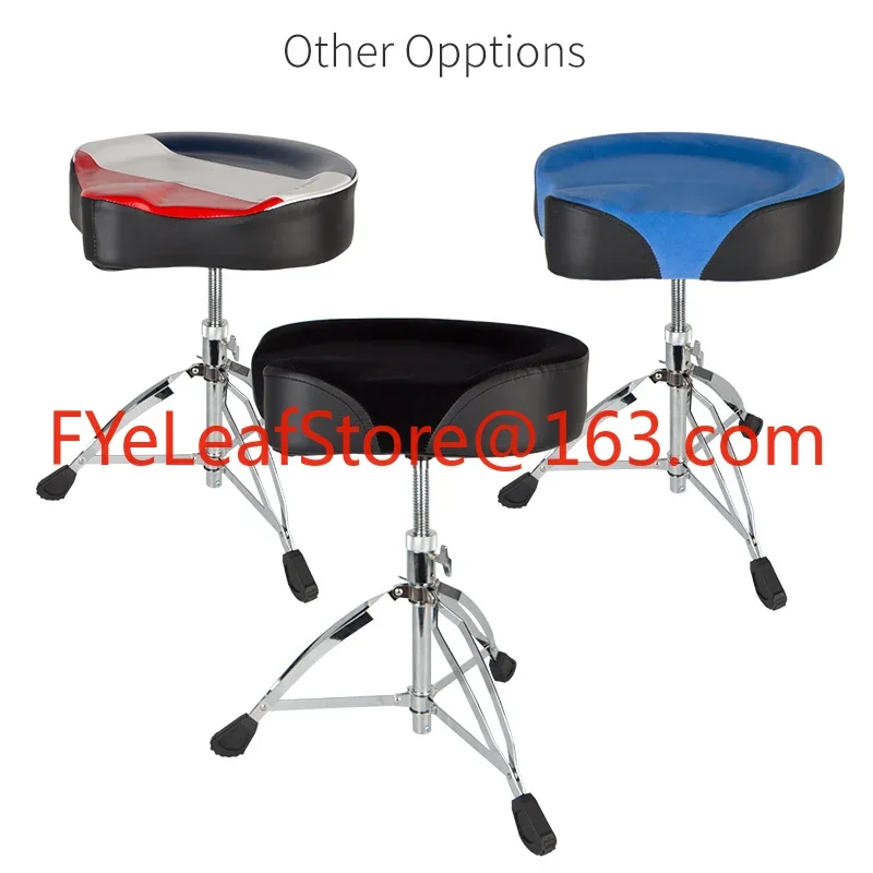 DDP RTS  Padded adjustable musical instruments Drum Throne drum stool with Motorcycle Style seat