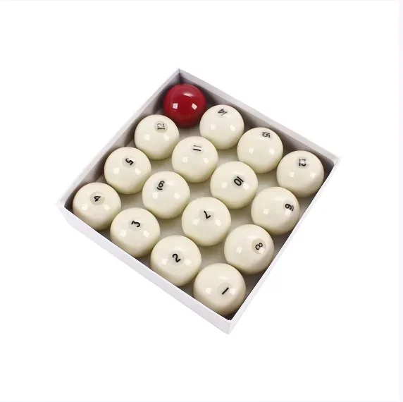 

High Quality 68mm Russian Pyramid Resin Balls Set Eastern Europe Style Billiard Cue Ball Snooker Sport Equipment Box Packaging