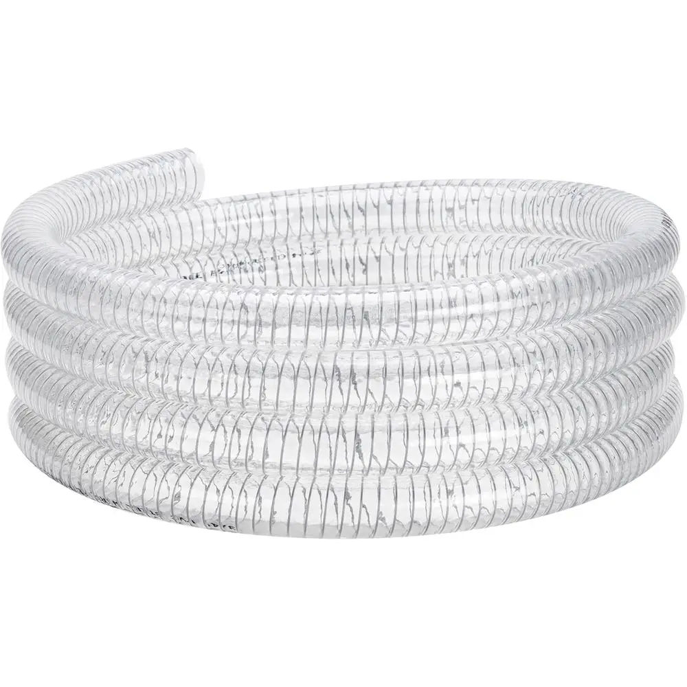 

Армированный проволокой шланг 1-1/2" ID - 25T, прозрачный, для высокого давления, всасывающий, из винила, со спиральной стальной проволокой, для отвода воды