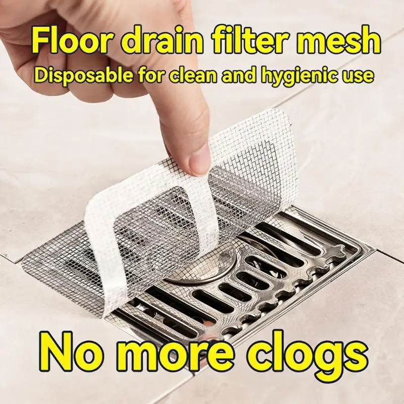 

10/50 шт. сливной фильтр для раковины в ванной комнате, наклейки для улавливания волос, предотвращающие засорение волос и защиту
