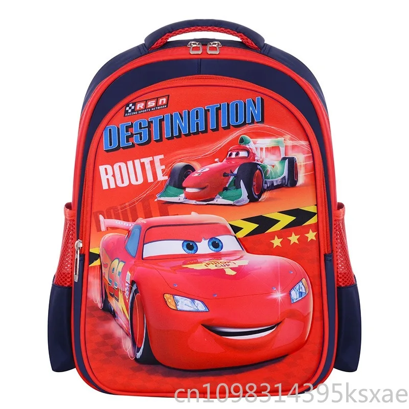 Disney 3D Pattern School Backpack Waterproof Nylon Kids Backpack Large Capacity Cute Children Backpack with Sponge Back Cushion