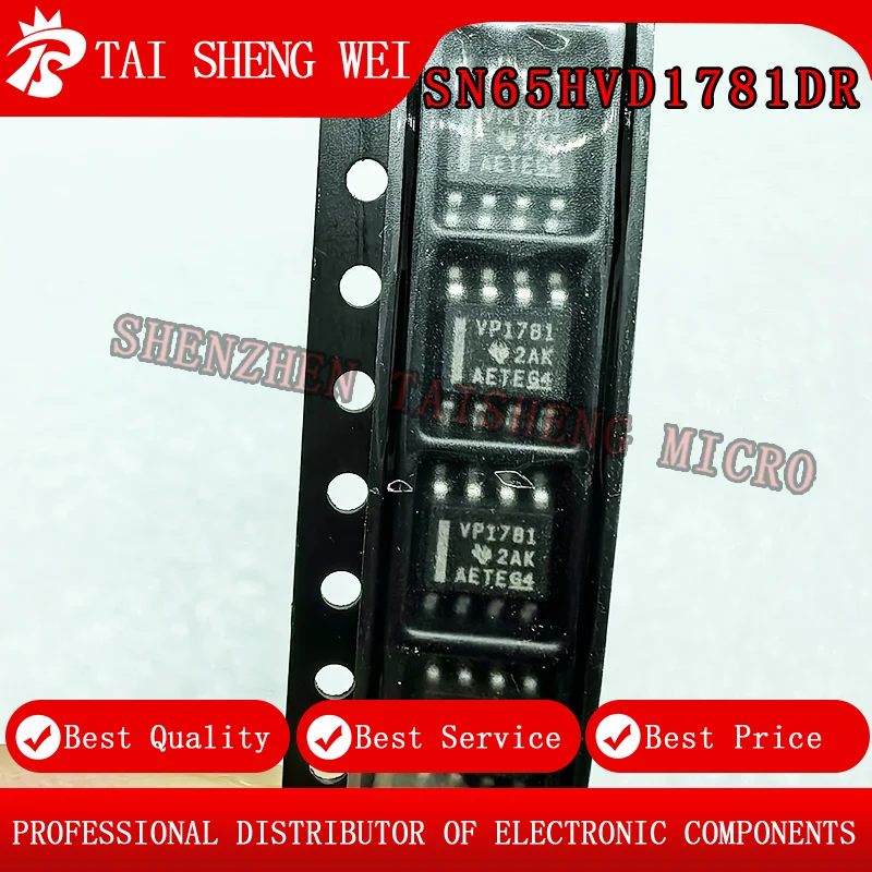 

5 шт. новый 65HVD1781 SN65HVD1781DR печать VP1781 SOP-8 чип приемопередатчика для поверхностного монтажа