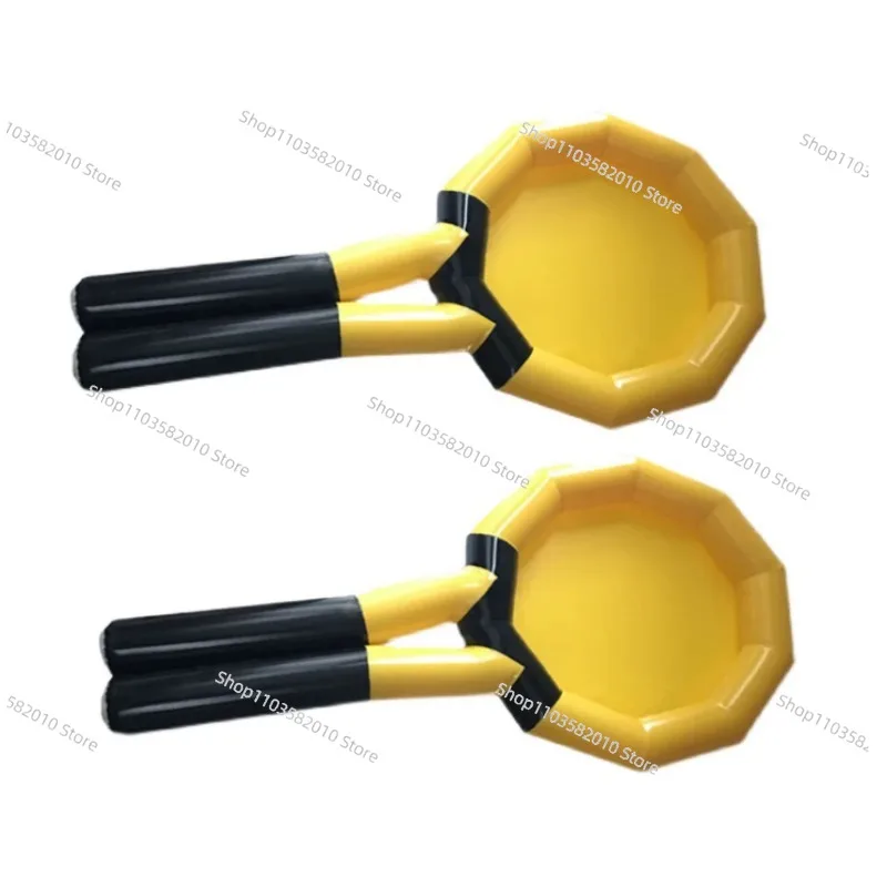 Giant Inflatable Tennis Racket Game, Outdoor Team Building Activity Prop for Fun Sports Day, Corporate Event and Party Games