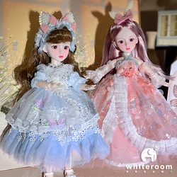 Christmas Dolls for girls Toys Bjd Dolls Ball jointed Doll 1/6 Green Eyes 30cm  Wedding Princess Dress Children Birthday Gifts