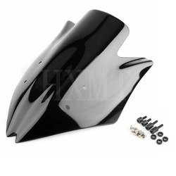 For Kawasaki ninja Z1000 2007 2008 2009 Z 1000 black motorcycle Windshield WindScreen Double Bubble screen fairing 07 08 09