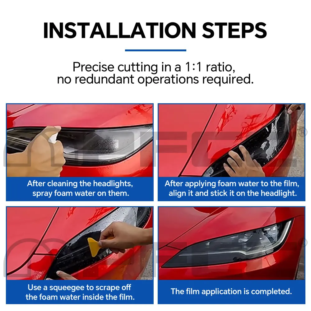 Headlight Rearview TPU Protection Film For Porsche Panamera Base 2024-UP Pre-cut PPF Clear Bra Anti-scratch Resistant Invisible