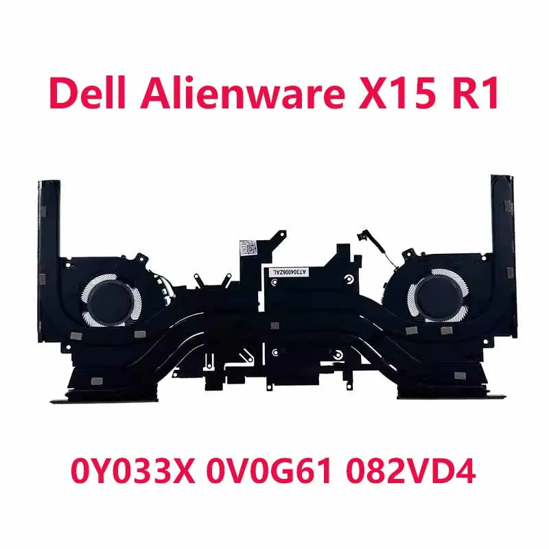 New Original Laptop CPU GPU Cooling Fan with heatsink For Dell Alienware X15 R1 CPU GPU 0Y033X 0V0G61 082VD4