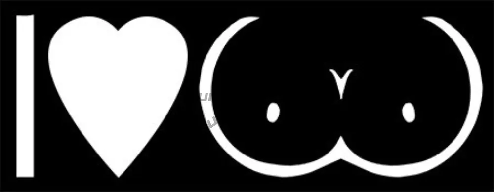 

"i Love Boobs",funny,sexy,cute,hottie,hot Girl,jdm,breast,decal Sticker Scratch-proof Personalized Stickers For Car Suv