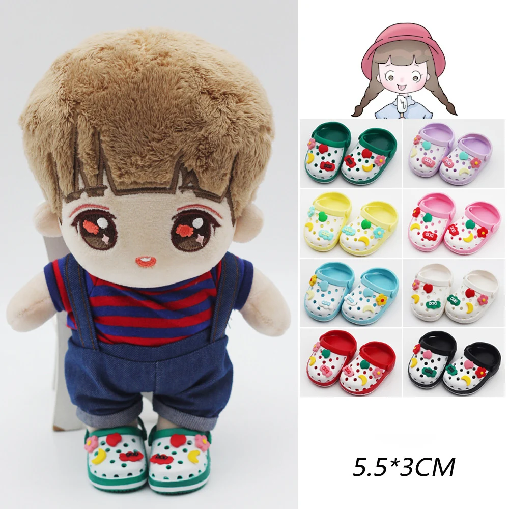 HOUZIWA 14Inch Doll Shoes Slippers For 20CM Plush Dolls