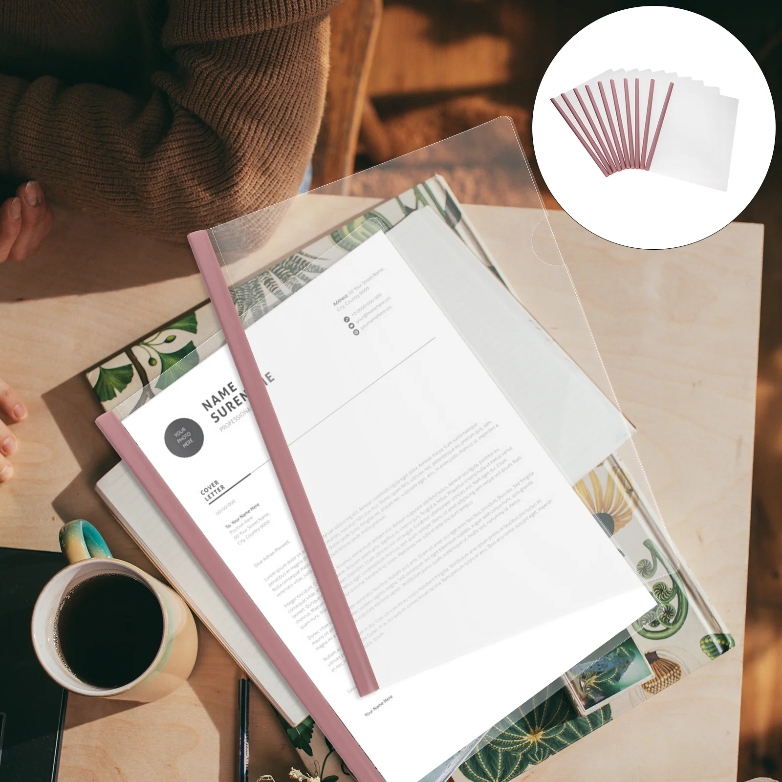 

10 шт., прозрачные папки для документов, раздвижная планка, прозрачные обложки для отчетов, органайзер для файлов, папка для презентаций для офиса, школы