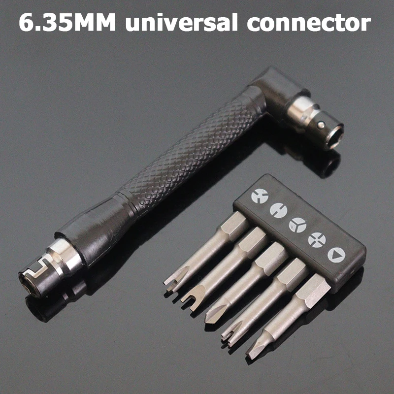 Special-shaped Screwdriver Set 50mm U-shaped Y-Type Triangle Inner Cross Three Points Screwdriver Bit Tool for 6.35mm interface