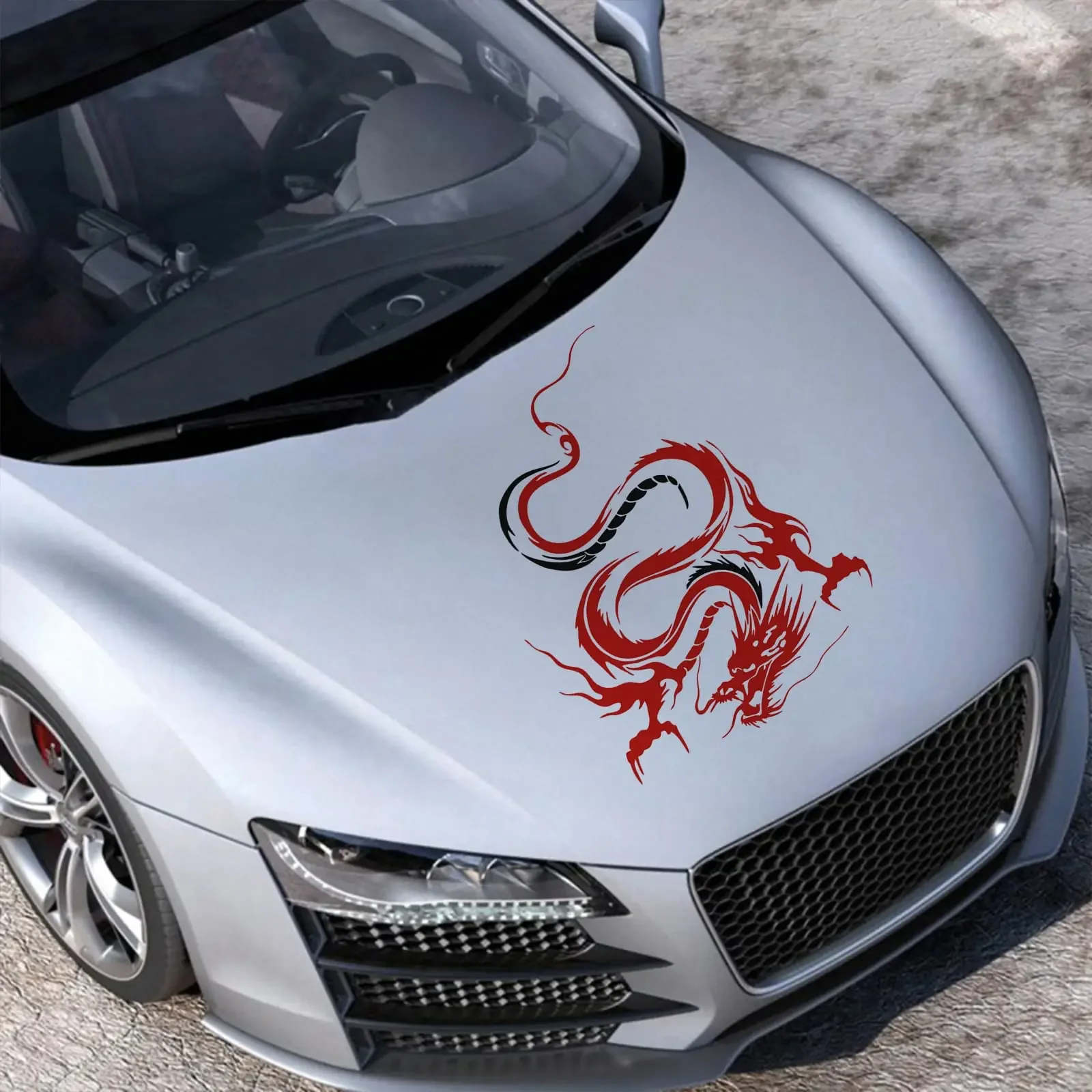 

Dragon car sticker Car Auto Body Sticker Engine Hood Cool Dragon Self-Adhesive Side Truck Vinyl Graphics Decals Motorcycle