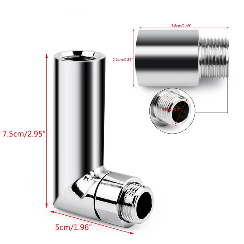 3PCS M18x1.5 90 Degree O2 Sensor Bung Extension Universal Oxygen Sensor Angled Spacer Extender Adapter