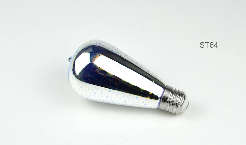 Room 3D Colorful Desk Decor Retro Effect LED Bulb E27 Vintage LED Light Bulb Wedding Nightlamp ST64 A60 G80 G95 G125