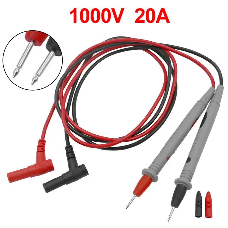 10/20A 1000V Digital Multimeter Test Head Soft-silicone Needle-tip Universal Test Leads Voltmeter Cable Ultra Fine Needle Tester