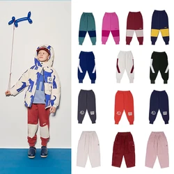 Children's Pants AW24 WYN Kids Thickened Fleece Sweatpants Boys Fleece Pants Girls Corduroy Tracks Boys Athletic Pants