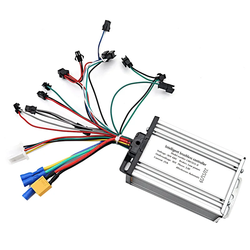 

Electric Scooter 36V-60V 25A Controller 36V 48V 52V 60V Intelligent Brushless Controller 6 Tube Universal Controller