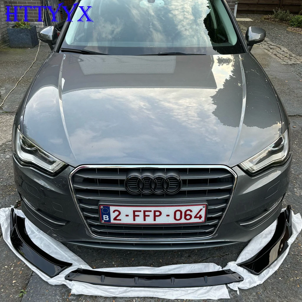 Car Front Bumper Splitter Lip Diffuser Body Kit Spoiler Guard Fit For AUDI A3 8V 2012 2013 2014 2015 2016 Standard Version