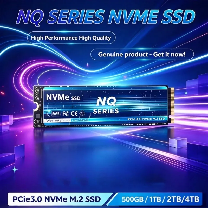 NQ SERIES M.2 PCIe 3.0 NVMe SSD, High Spped Read Speed, 500GB-4TB Internal Solid State Drive for Desktop Laptop Gaming Systems.