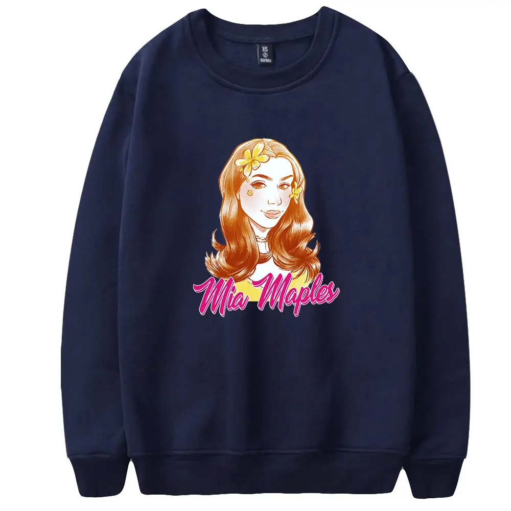 Mia Maples  round neck sweatshirt  Printed  graphic capless  sweatshirts  long Sleeve unisex  casual sweatshirt pullovers