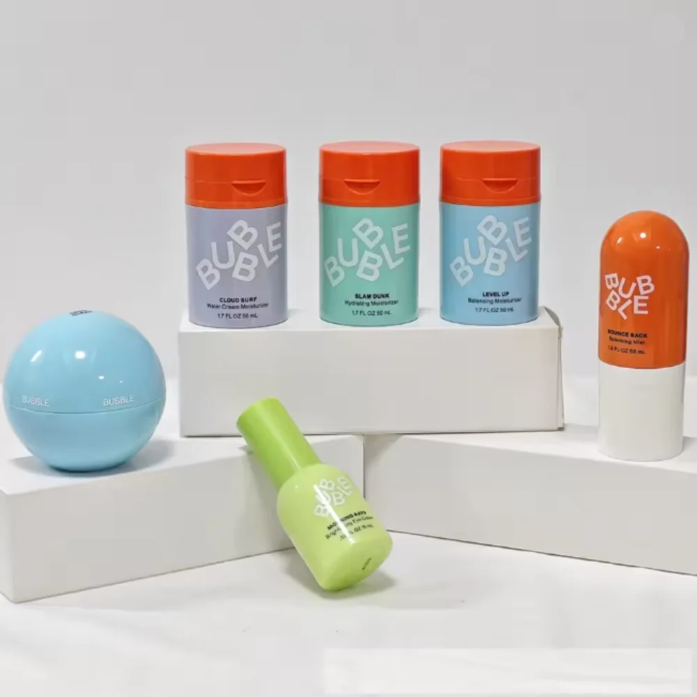 كريم ترطيب الوجه الفقاعي يحسن نسيج البشرة، مرطب الوجه المتقدم المتوازن - جل مرطب للعناية بالبشرة