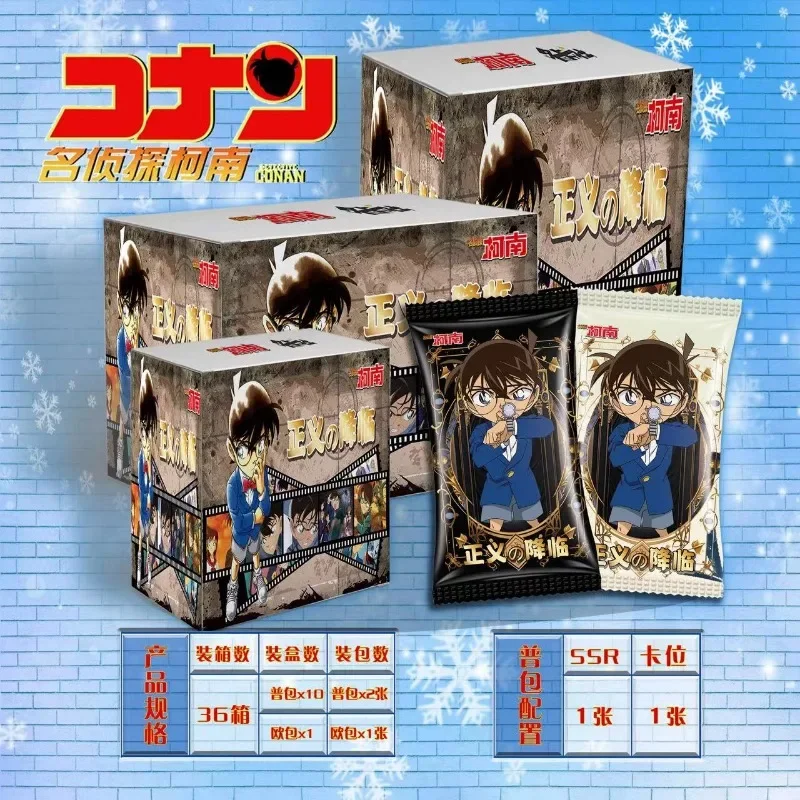 Original KAYOU Anime Detective Conan Cards Insight Pack Reasoning Hobby Collection Trading Card Kudo Shinichi Kidd Boy Game Toy