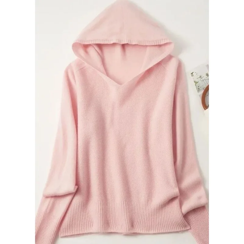 

Осенне-зимний новый свитер, универсальный свитер с капюшоном, осенне-зимний новый модный трикотаж, свободный и элегантный топ