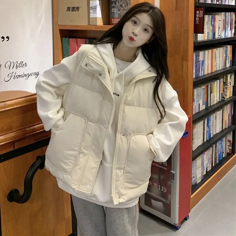 

Cotton vest women's winter new item 2025 autumn/winter mid size vest jacket with loose and versatile vest