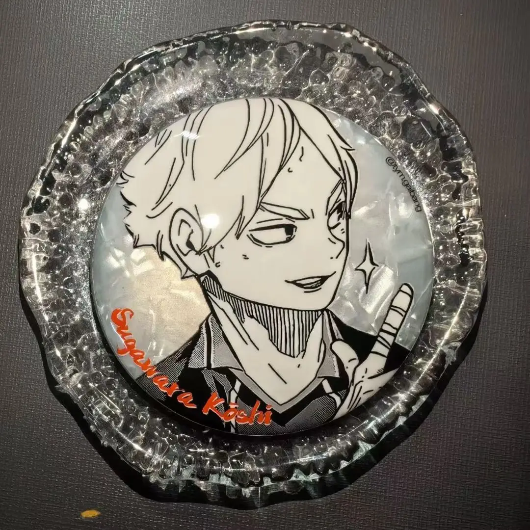 

Anime Haikyuu!! Kozume Kenma Shoyo Hinata Yu Nishinoya Kei Tsukishima sugawara koushi Cosplay ceramic whiteware Brooch badge