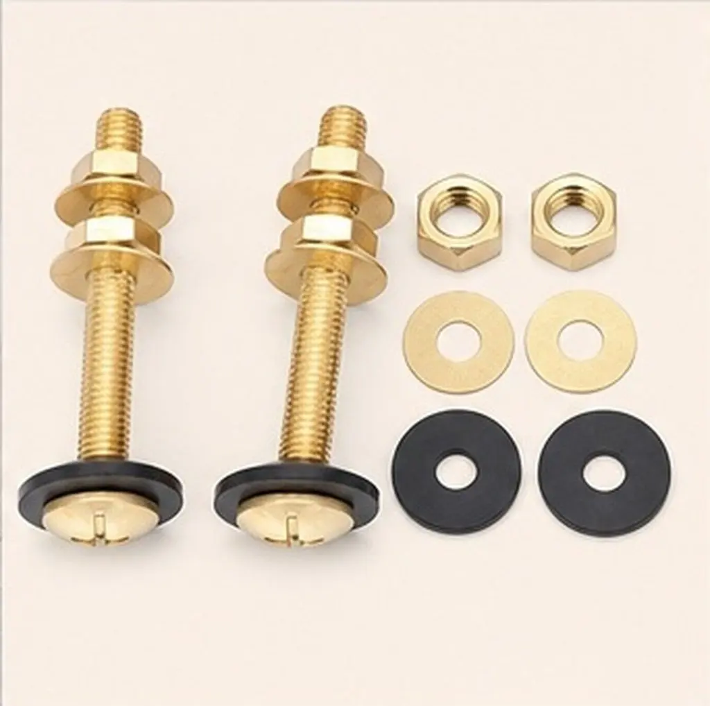 2 pcs Gutter Drain Halloween Christmas New Year Toilet Bolts Toilet Bolts Kit Toilet Closet Bolts Toilet Bowl Fixing Kit Plumber