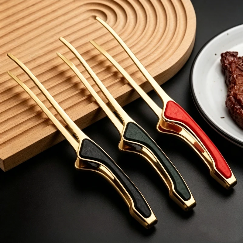 Stainless Steel Non-stick Bbq Tongs Anti-scald Anti-slip Steak Kitchen Tongs Food Clips For Cooking Grilling Barbecue