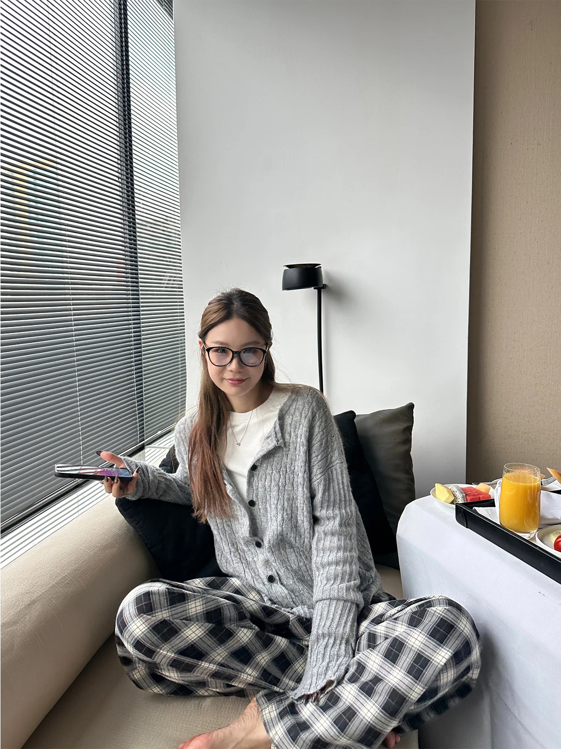 

D YANGJUN Women's Long Sve Sweater Early Autumn Aosphere Lazy Sle Super Beautiful Open Cardigan Loose Knitwear