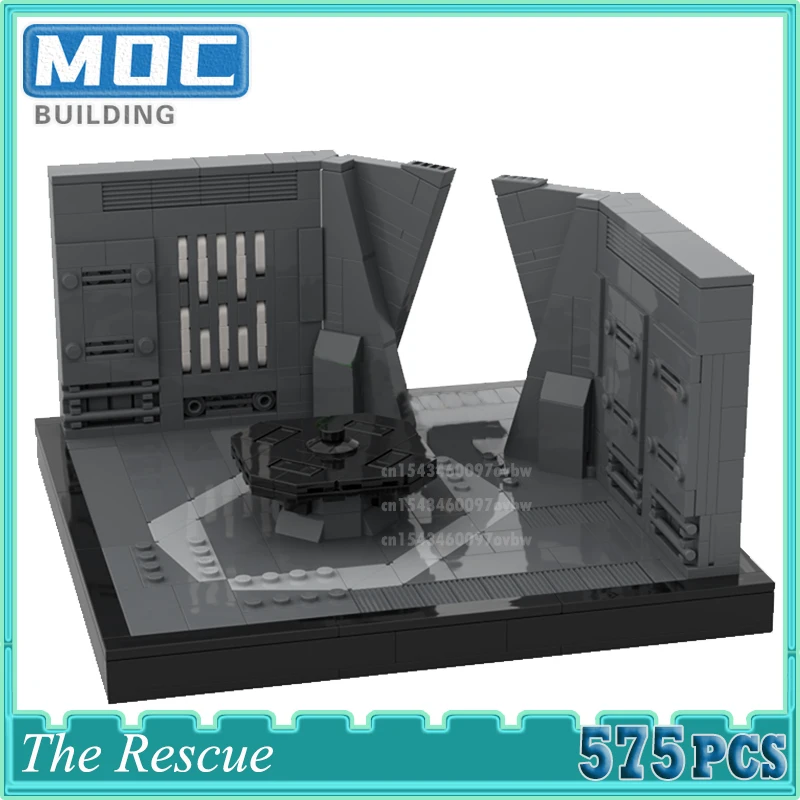 Movie Series Space Wars Galactic Empire Castle Model Death Star Throne Room The Rescue Assembly Building Blocks Children\'s Toys