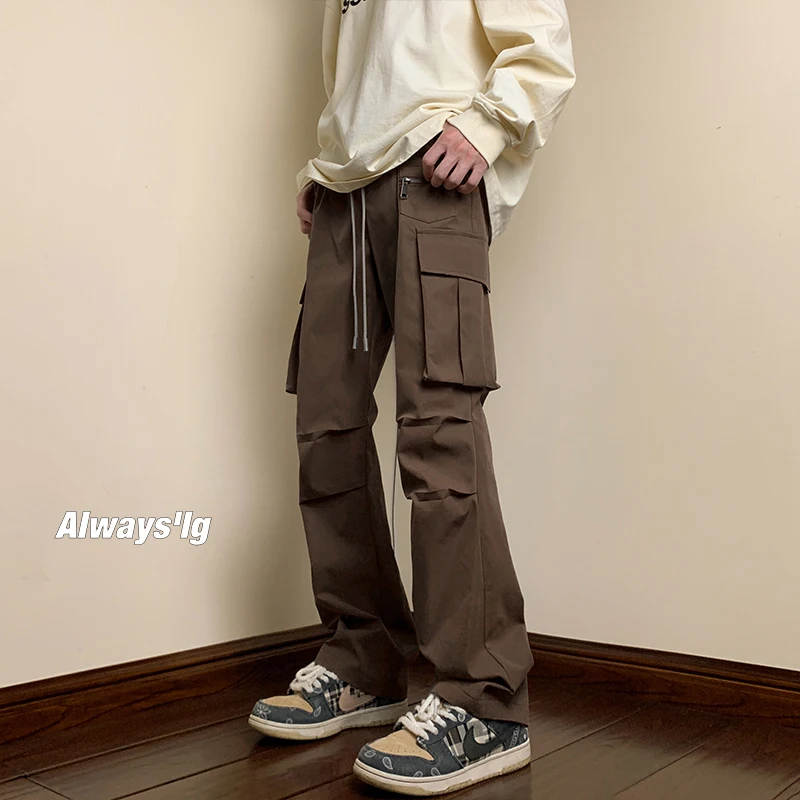 LAPPSTER Y2k Streetwear Korean Fashions Cargo Pants New In Pants Harajuku Skateboard Vintage Sweatpants Pockets Stacked Pants