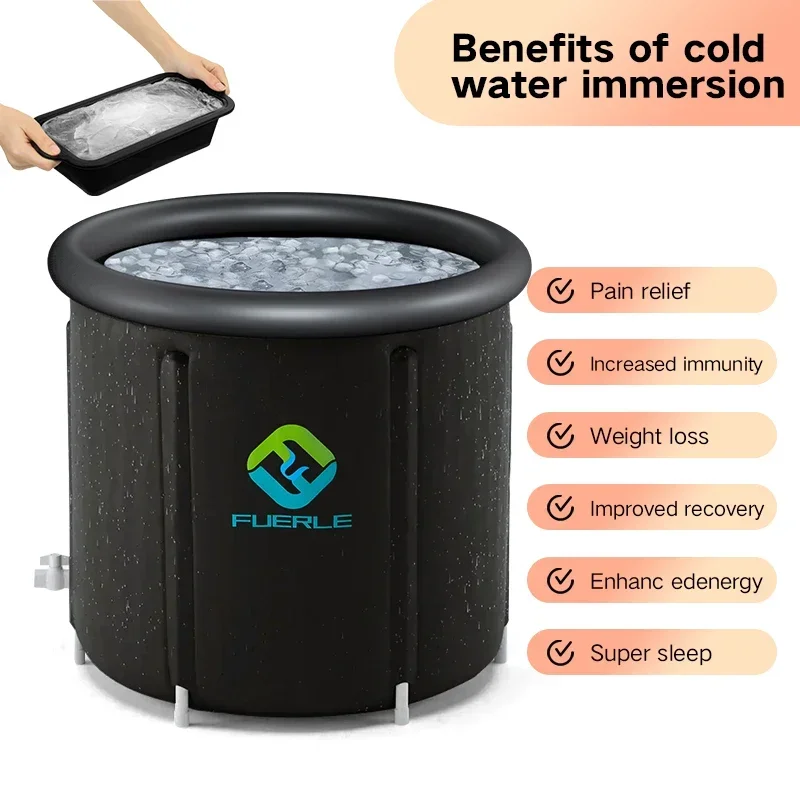 Folding Home Use Inflatable Bath Ice Tub Large Capacity Free Standing Popular Adult Ice Bath